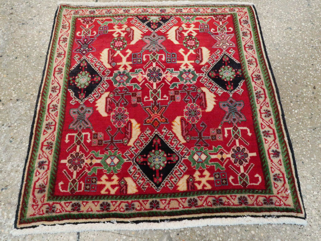 Vintage Persian Shiraz Square Rug (Pair: 1 of 2), No.25168 - Galerie Shabab