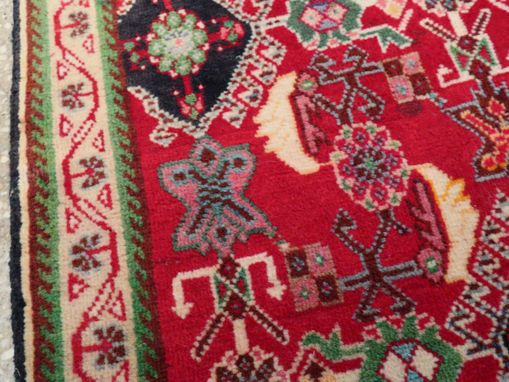 Vintage Persian Shiraz Square Rug (Pair: 1 of 2), No.25168 - Galerie Shabab