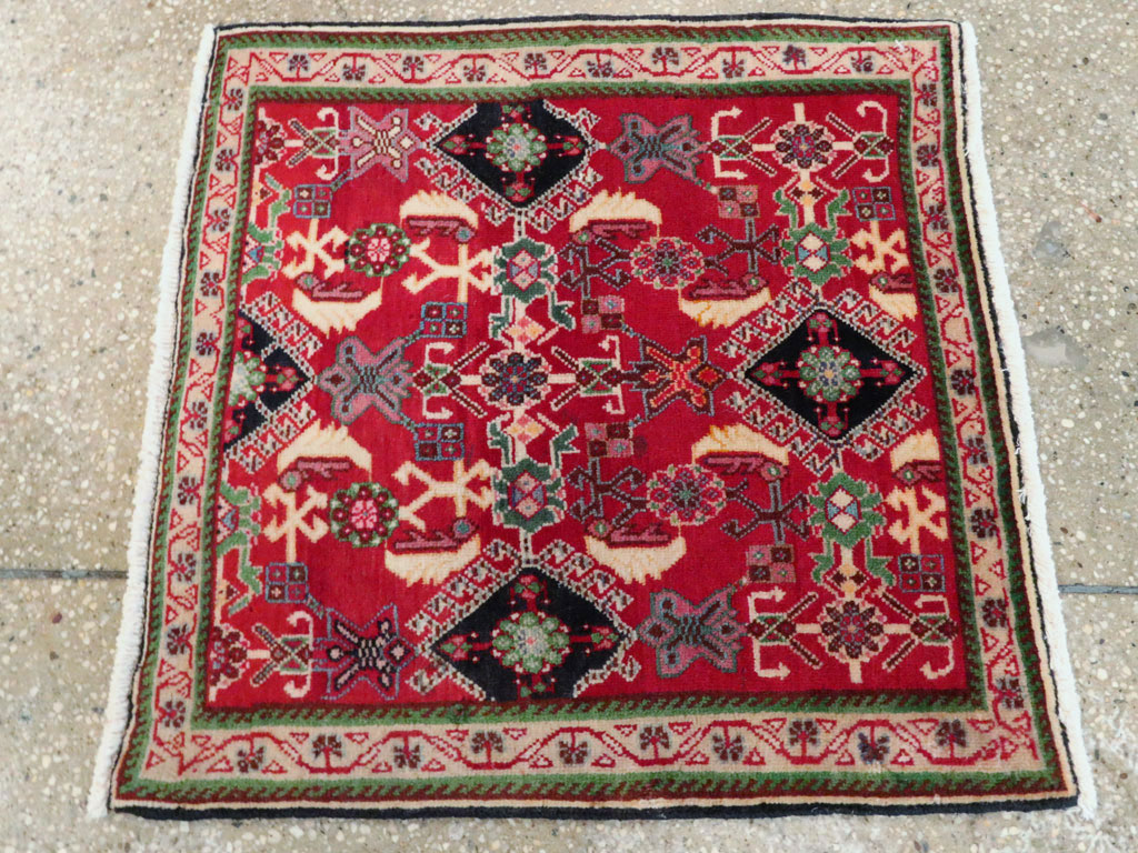 Vintage Persian Shiraz Square Rug (Pair: 1 of 2), No.25168 - Galerie Shabab