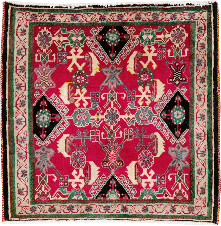 Vintage Persian Shiraz Square Rug (Pair: 2 of 2), No.25169 - Galerie Shabab