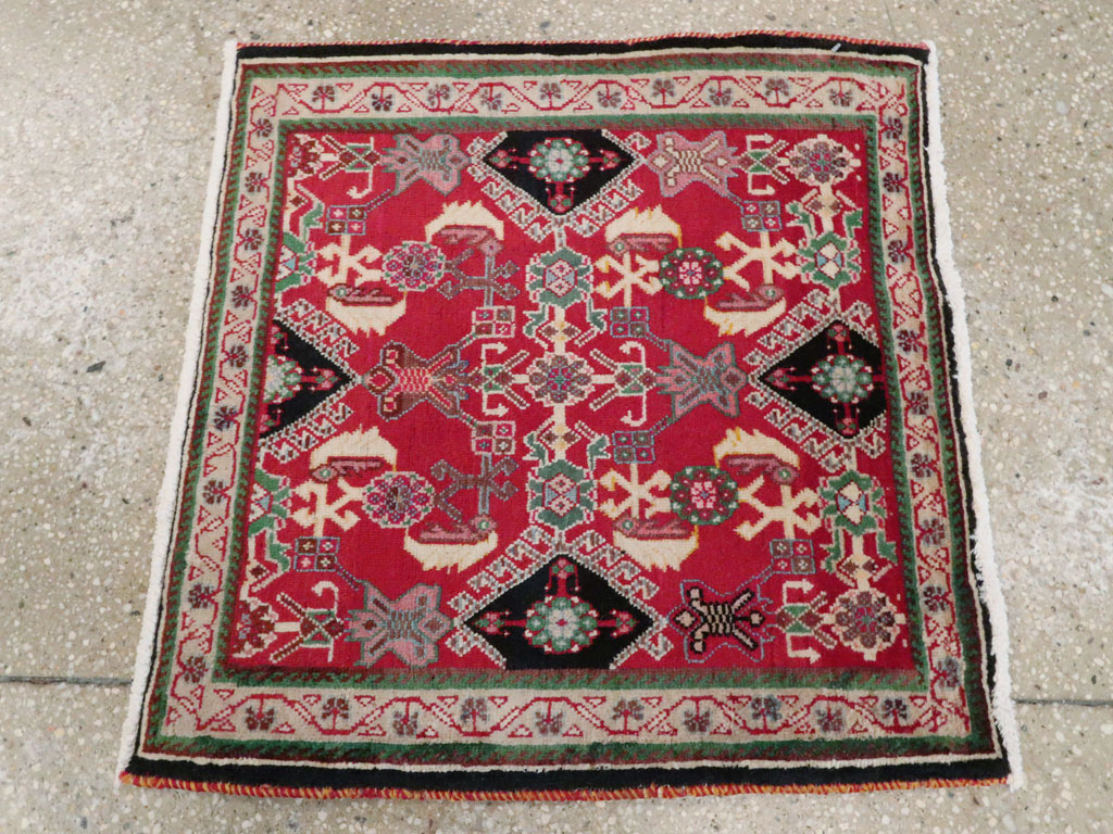 Vintage Persian Shiraz Square Rug (Pair: 2 of 2), No.25169 - Galerie Shabab