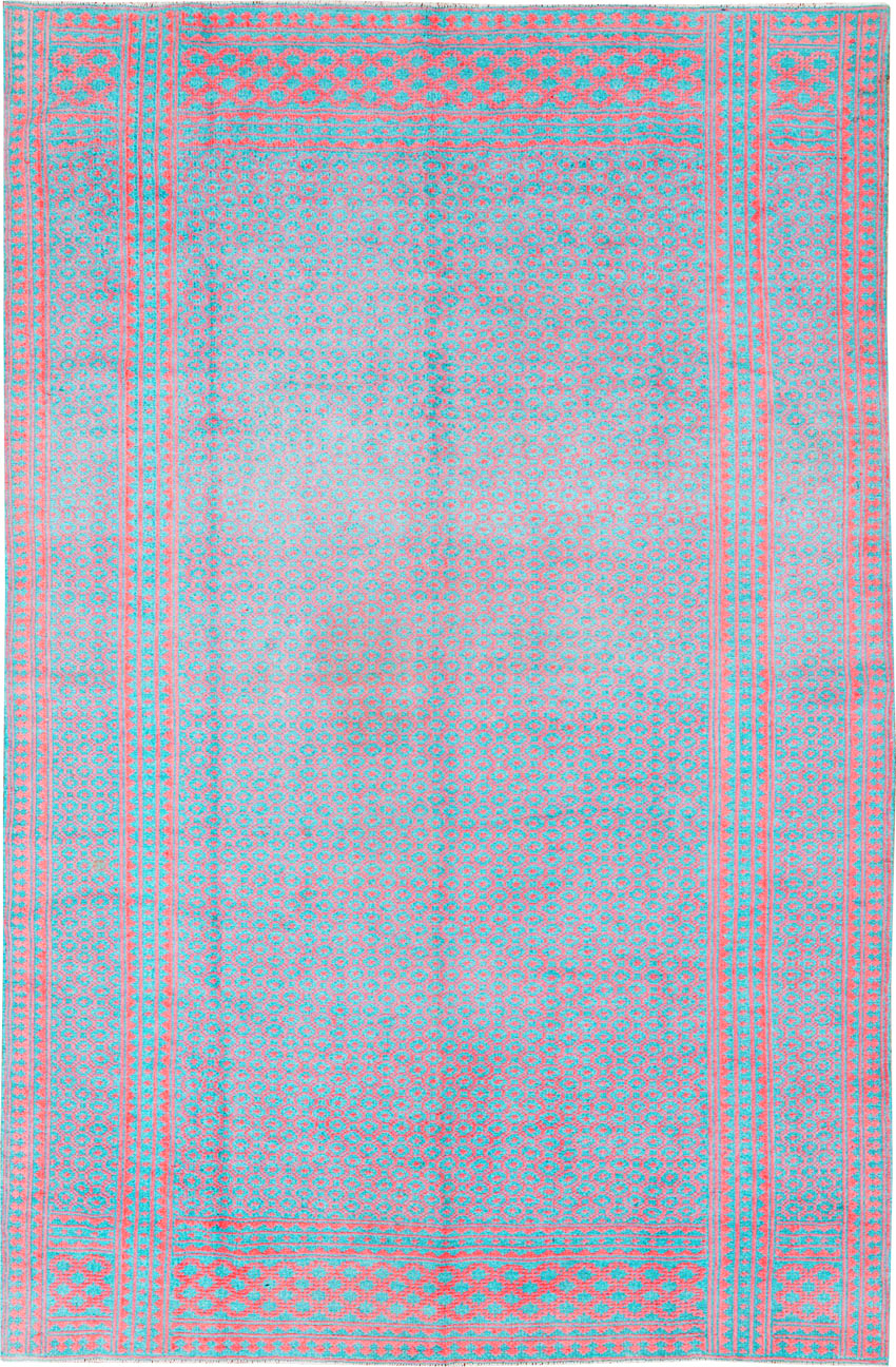 Vintage Persian Flatweave Kilim Accent Rug, No.25178 - Galerie Shabab