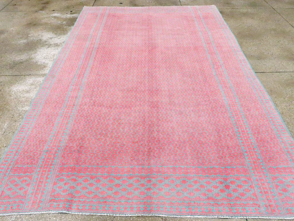 Vintage Persian Flatweave Kilim Accent Rug, No.25178 - Galerie Shabab