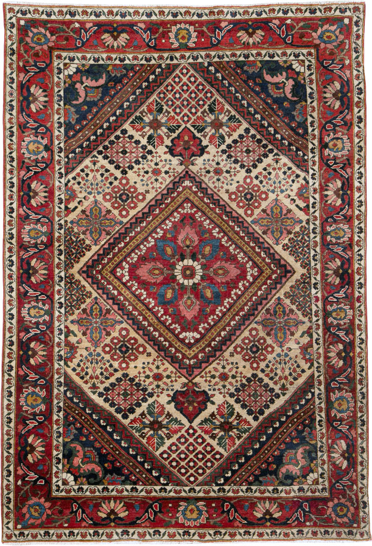 Vintage Persian Joshegan Rug (Pair: 2 of 2), No.25186 - Galerie Shabab