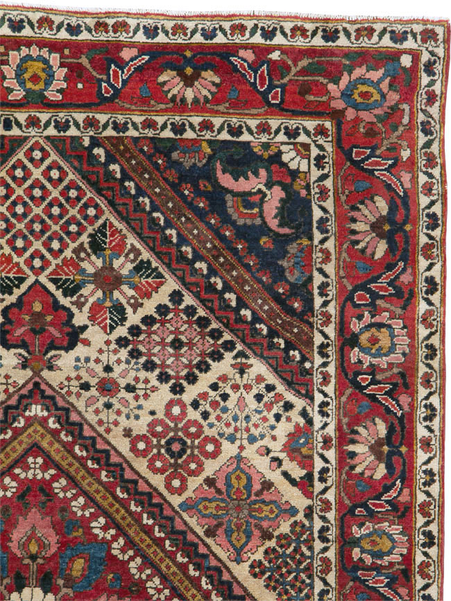 Vintage Persian Joshegan Rug (Pair: 2 of 2), No.25186 - Galerie Shabab