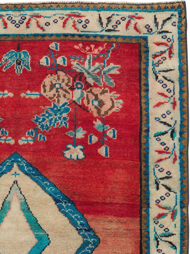 Vintage Persian Mahal Rug, No.25193 - Galerie Shabab