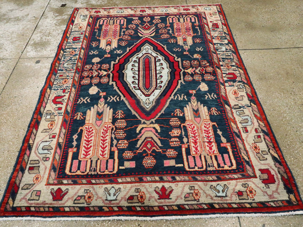 Vintage Persian Malayer Rug, No.25198 - Galerie Shabab