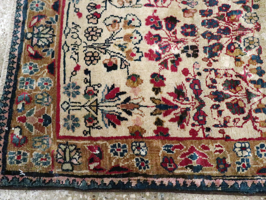 Antique Persian Tabriz Pictorial Rug, No.25211 - Galerie Shabab
