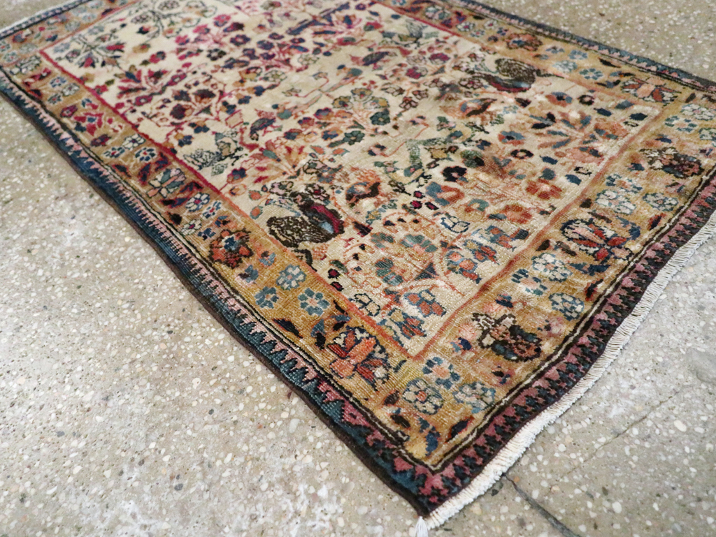 Antique Persian Tabriz Pictorial Rug, No.25211 - Galerie Shabab