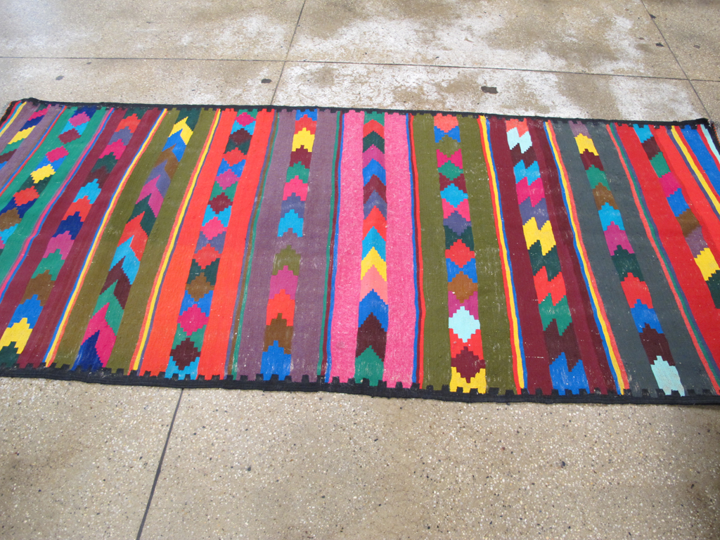 Vintage Persian Flatweave Kilim Rug (Pair: 1 of 2), No.25217 - Galerie Shabab
