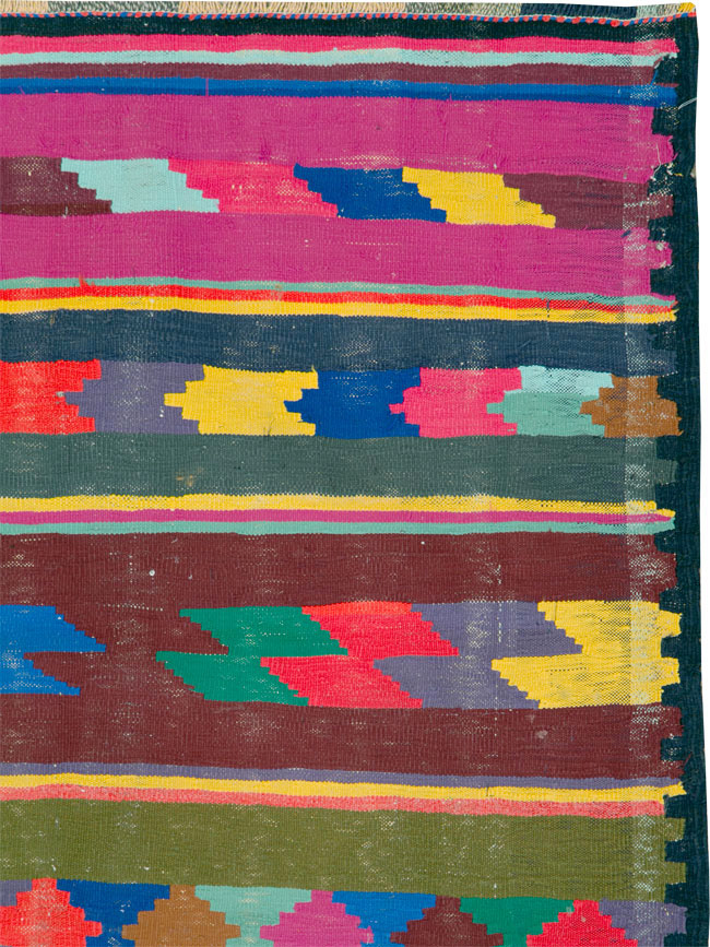 Vintage Persian Flatweave Kilim Rug (Pair: 2 of 2), No.25218 - Galerie Shabab