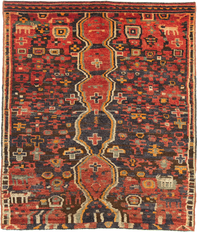 Vintage Gabbeh Rug, No.25223 - Galerie Shabab