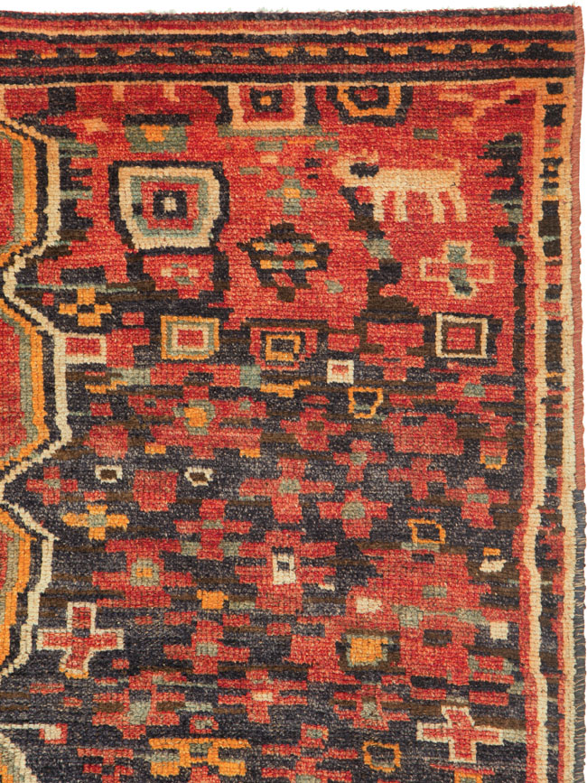 Vintage Gabbeh Rug, No.25223 - Galerie Shabab