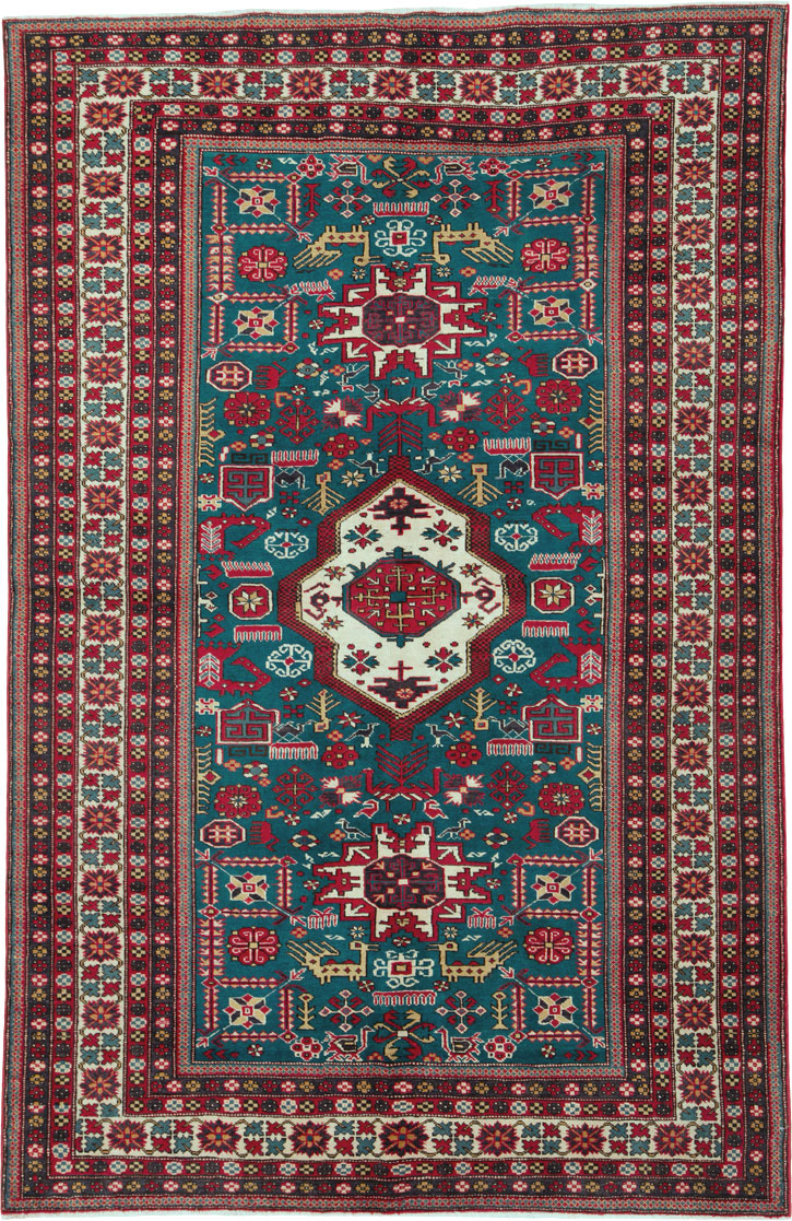 Vintage Persian Tabriz Rug (Pair: 1 of 2), No.25224 - Galerie Shabab