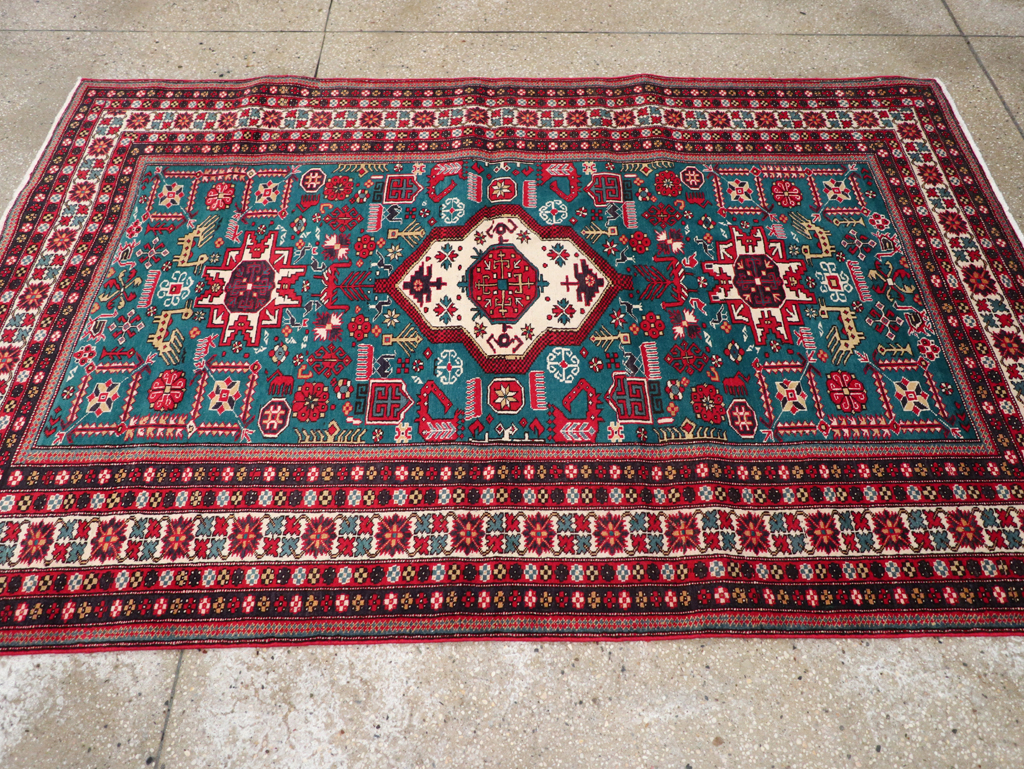 Vintage Persian Tabriz Rug (Pair: 1 of 2), No.25224 - Galerie Shabab