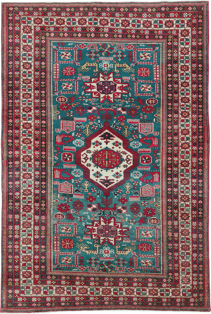 Vintage Persian Tabriz Rug (Pair: 2 of 2), No.25225 - Galerie Shabab