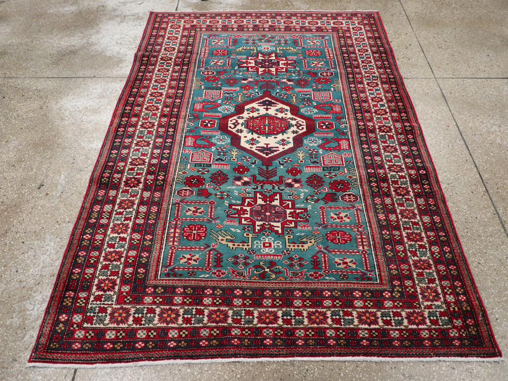 Vintage Persian Tabriz Rug (Pair: 2 of 2), No.25225 - Galerie Shabab