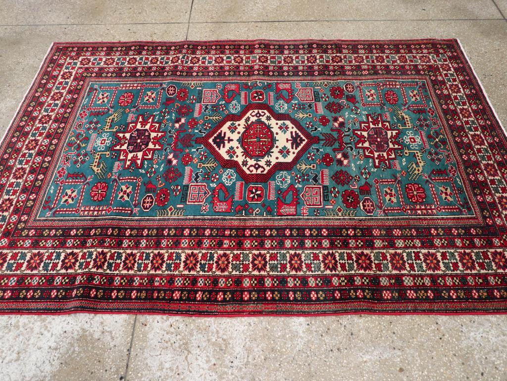 Vintage Persian Tabriz Rug (Pair: 2 of 2), No.25225 - Galerie Shabab
