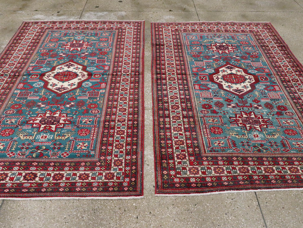 Vintage Persian Tabriz Rug (Pair: 2 of 2), No.25225 - Galerie Shabab