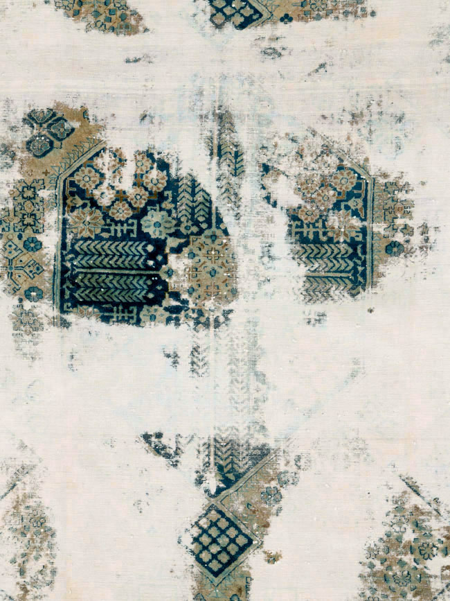 Vintage Persian Tabriz Overdyed Carpet, No.25235 - Galerie Shabab