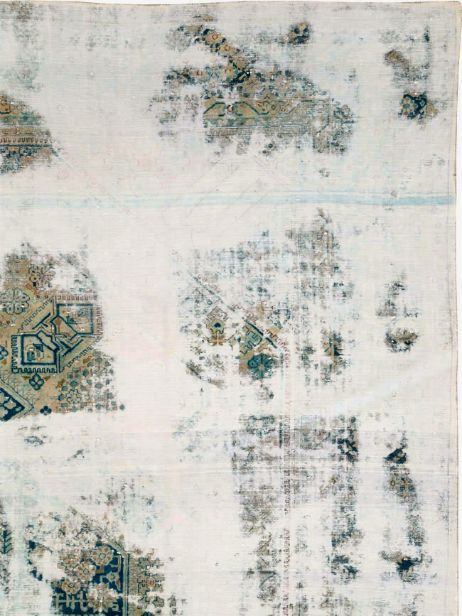 Vintage Persian Tabriz Overdyed Carpet, No.25235 - Galerie Shabab