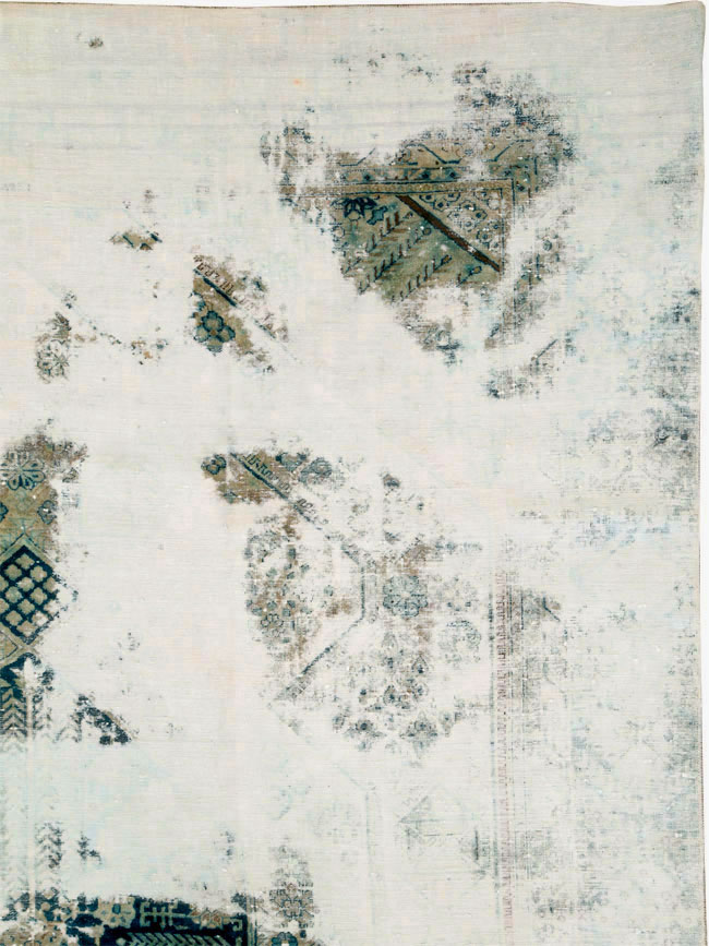 Vintage Persian Tabriz Overdyed Carpet, No.25235 - Galerie Shabab