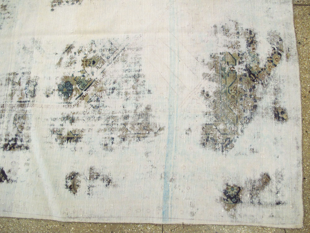Vintage Persian Tabriz Overdyed Carpet, No.25235 - Galerie Shabab