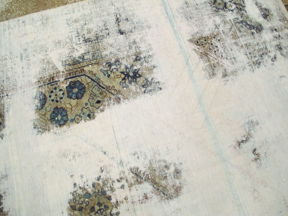 Vintage Persian Tabriz Overdyed Carpet, No.25235 - Galerie Shabab