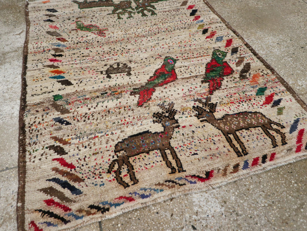 Vintage Persian Gabbeh Rug, No.25255 - Galerie Shabab
