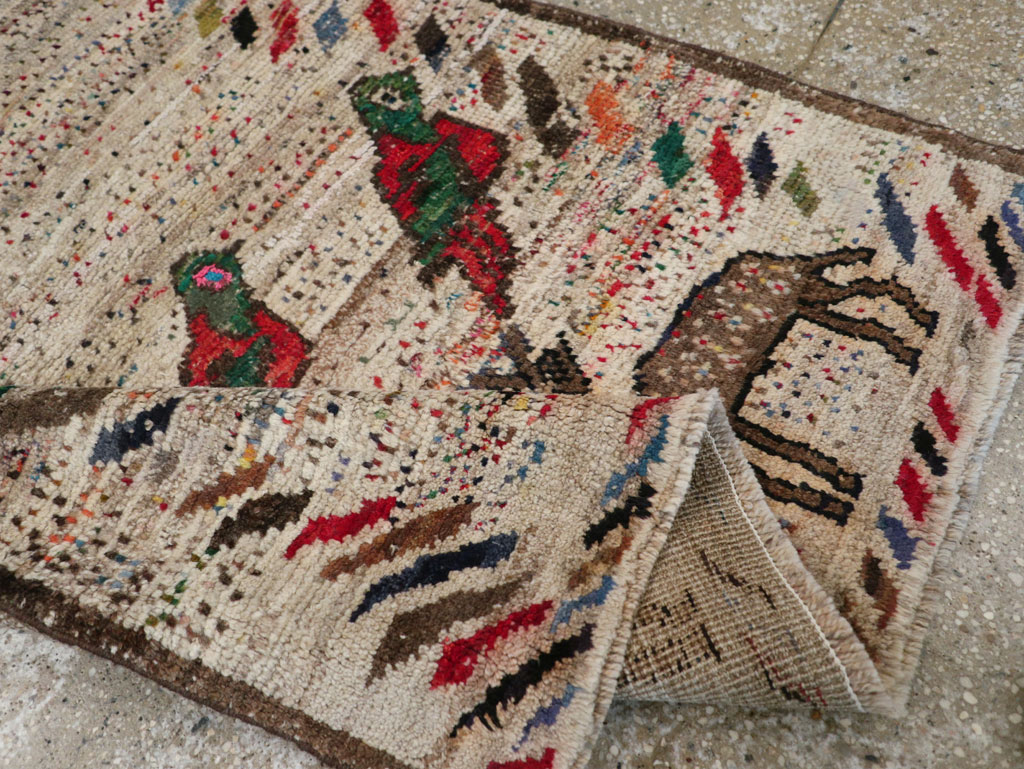 Vintage Persian Gabbeh Rug, No.25255 - Galerie Shabab