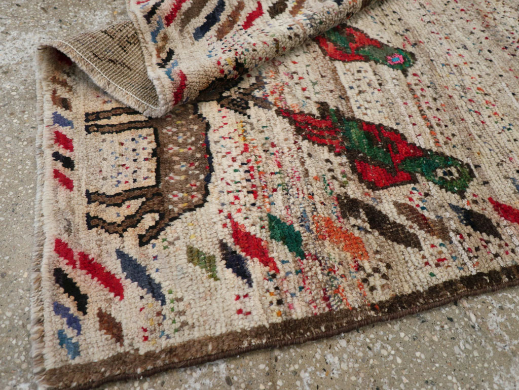 Vintage Persian Gabbeh Rug, No.25255 - Galerie Shabab