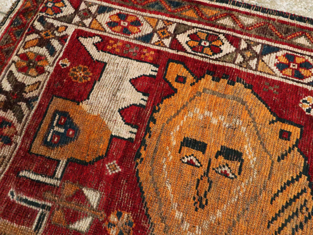Antique Persian Gabbeh Pictorial Rug, No.25257 - Galerie Shabab