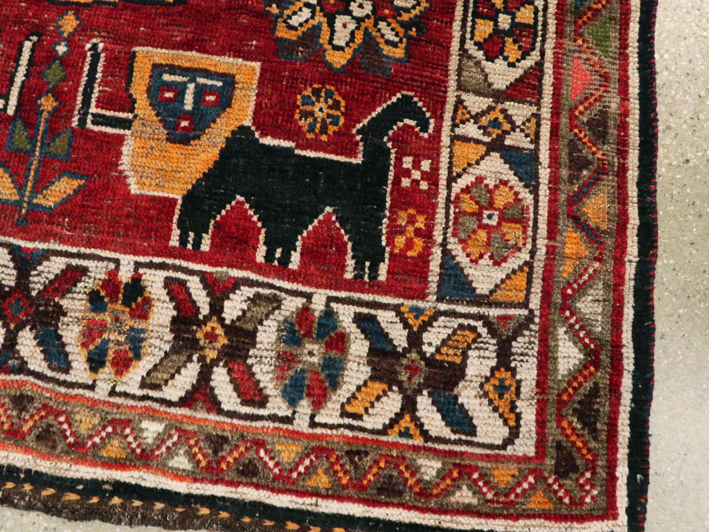 Antique Persian Gabbeh Pictorial Rug, No.25257 - Galerie Shabab