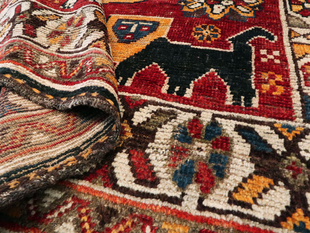 Antique Persian Gabbeh Pictorial Rug, No.25257 - Galerie Shabab