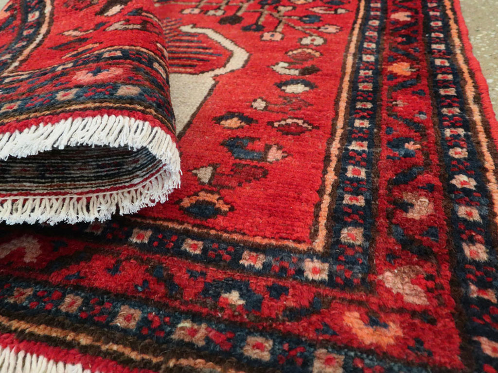 Vintage Persian Hamadan Pictorial Rug (Pair: 1 of 2), No.25261 - Galerie Shabab