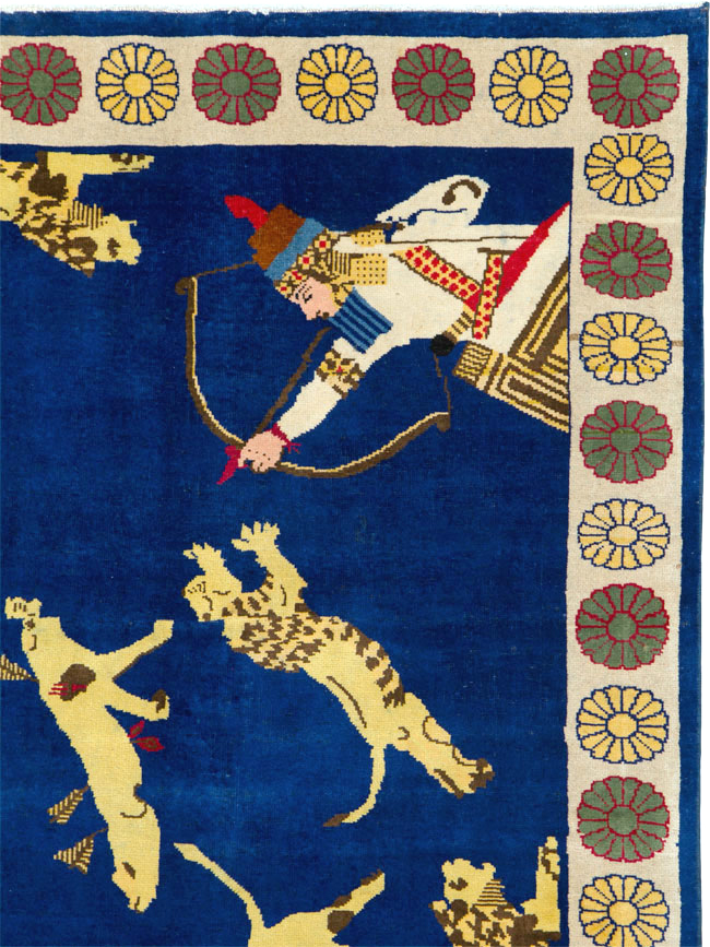 Vintage Turkish Kurd Pictorial Rug, No.25263 - Galerie Shabab