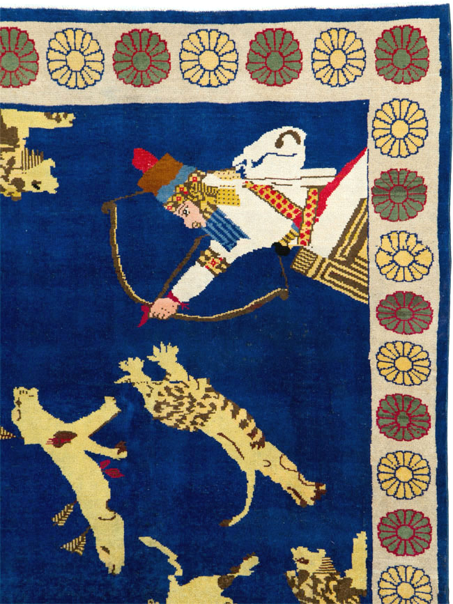 Vintage Turkish Kurd Pictorial Rug, No.25263 - Galerie Shabab