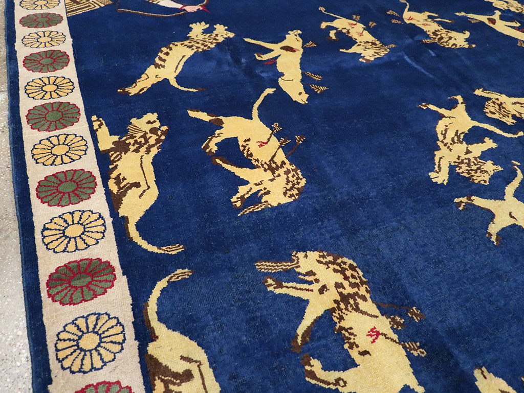 Vintage Turkish Kurd Pictorial Rug, No.25263 - Galerie Shabab