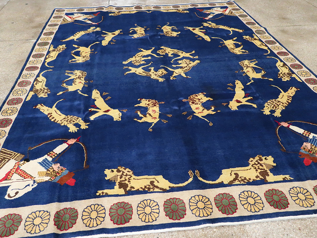 Vintage Turkish Kurd Pictorial Rug, No.25263 - Galerie Shabab