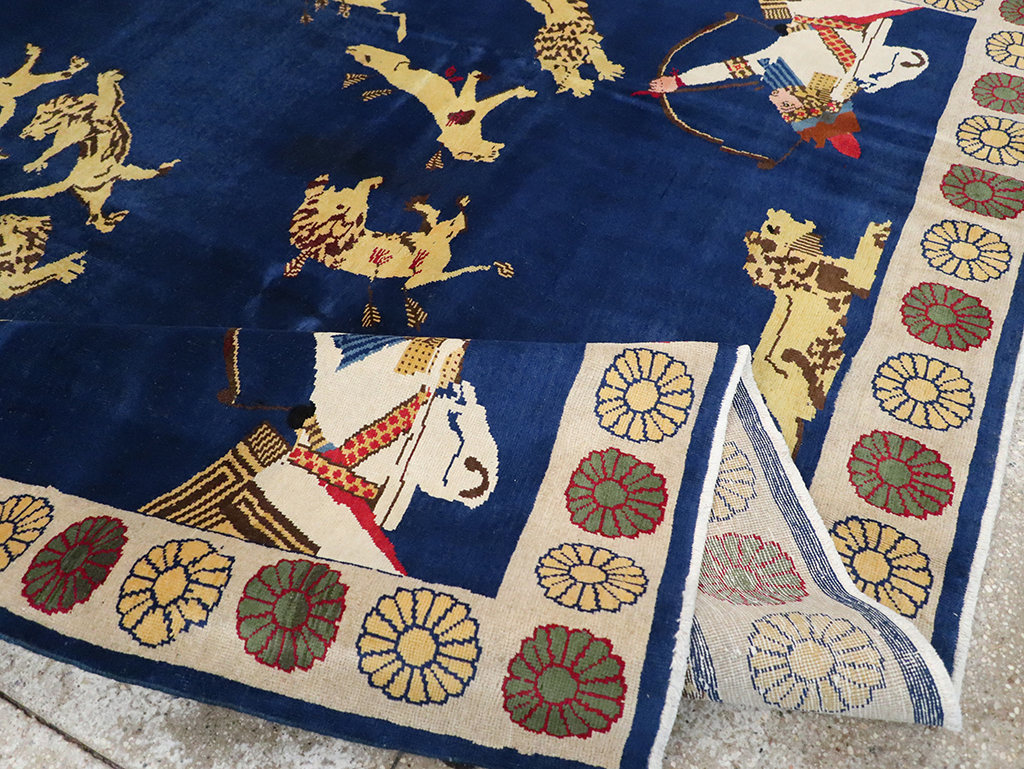 Vintage Turkish Kurd Pictorial Rug, No.25263 - Galerie Shabab