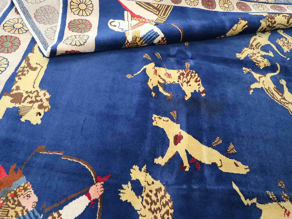 Vintage Turkish Kurd Pictorial Rug, No.25263 - Galerie Shabab