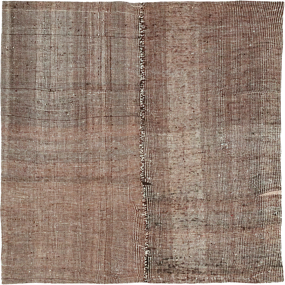 Vintage Persian Flatweave Kilim Square Accent Rug, No.25269 - Galerie Shabab