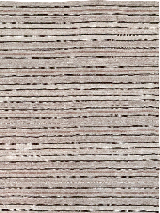 Vintage Persian Flatweave Kilim Room Size Carpet, No.25272 - Galerie Shabab