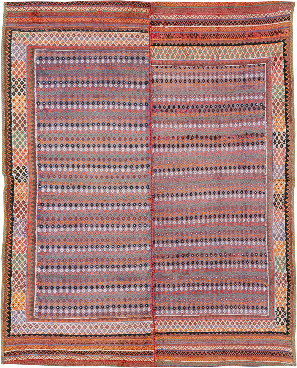 Vintage Persian Flatweave Kilim Accent Rug, No.25273 - Galerie Shabab