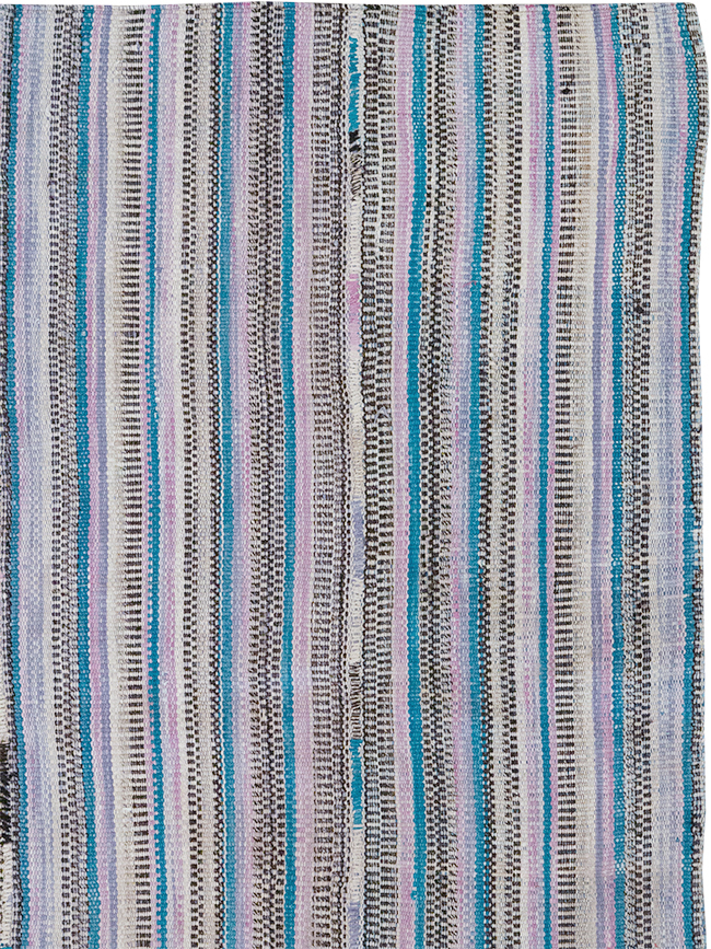Vintage Persian Flatweave Kilim Accent Rug, No.25279 - Galerie Shabab
