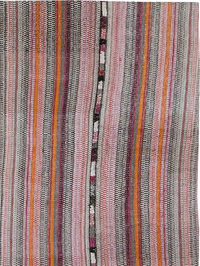 Vintage Persian Flatweave Kilim Accent Rug, No.25281 - Galerie Shabab