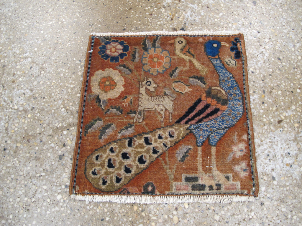 Vintage Persian Pictorial Tabriz Rug (Pair: 2 of 2), No.25284 - Galerie Shabab