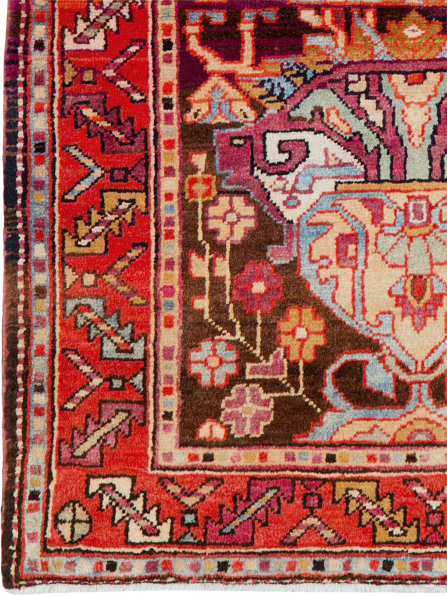 Vintage Persian Hamadan Rug, No.25295 - Galerie Shabab