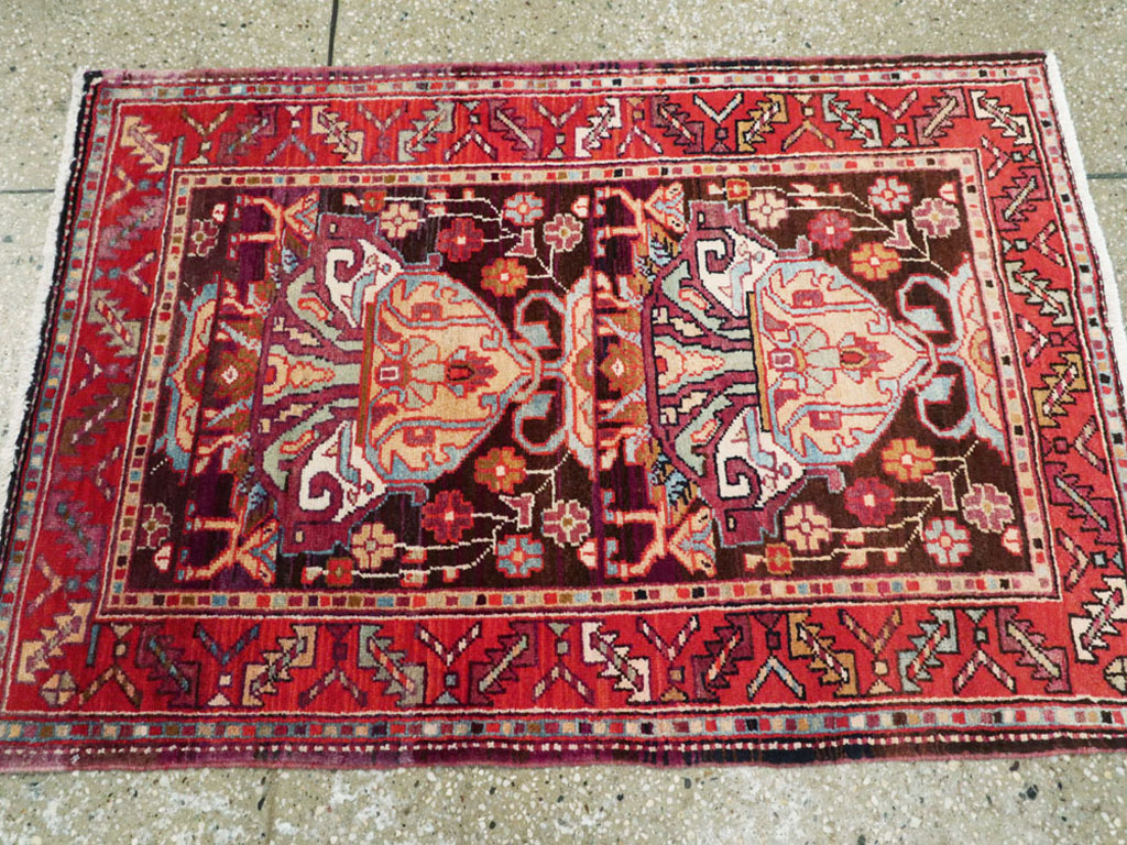 Vintage Persian Hamadan Rug, No.25295 - Galerie Shabab