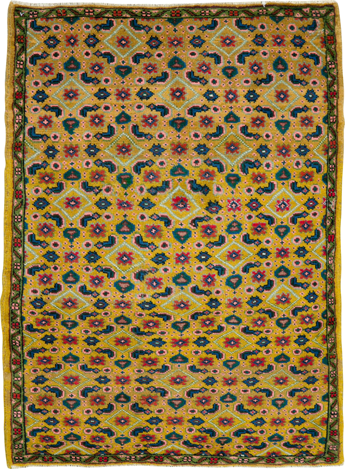 Vintage Persian Mahal Rug, No.25296 - Galerie Shabab